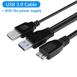 USB 3.0 Y 케이블 USB 3.0-마이크로 B 케이블, WD, 레이시, 도시바 씨게이트 외장 하드 드라이브, USB 3.0 마이크로 B