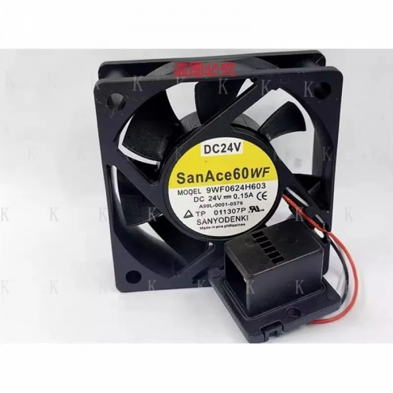 

C for SANYO 9WF0624H603 6020 DC24V 0.15A 6CM 3-pin Fan for Fanatec