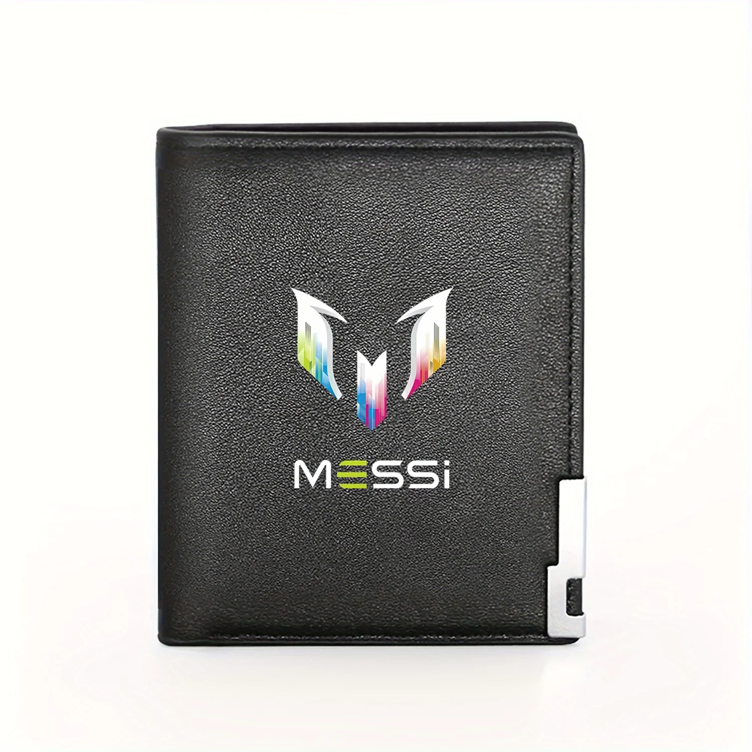 Messi Logo Stylish Graphic Design Premium Quality Gift for Men Business Casual Elegant Simple Practical Wallet Stylish Printing