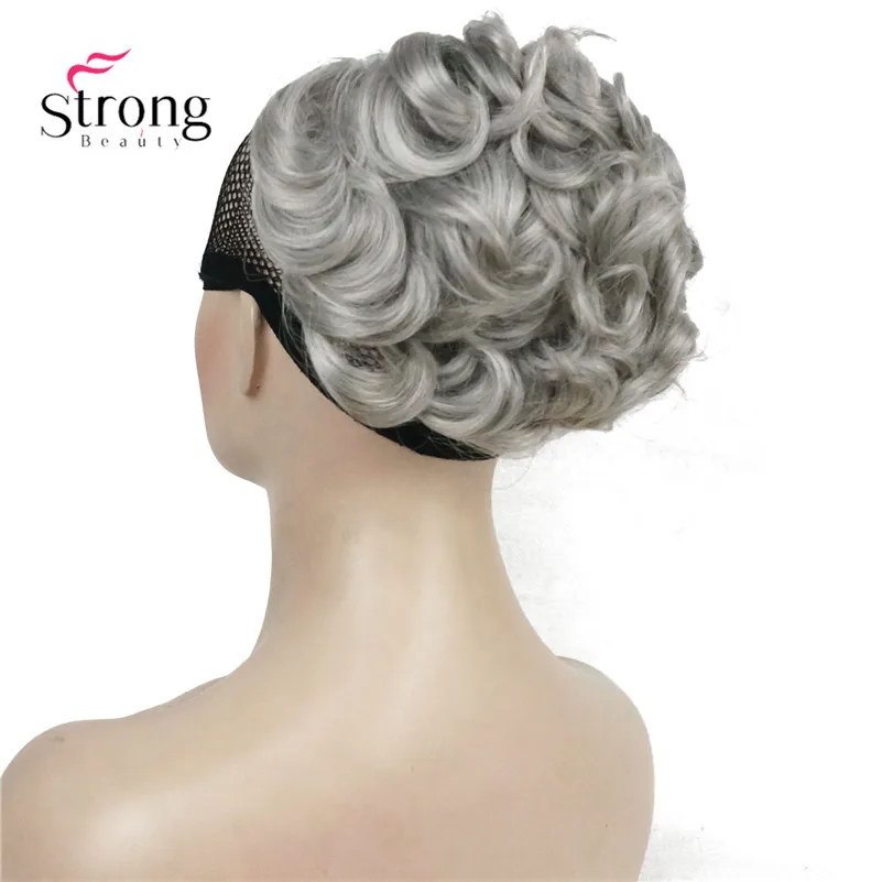 

Short Messy Curly Dish Hair Bun Extension Easy Stretch hair Combs Clip in Ponytail Extension Scrunchie Chignon Ponytail