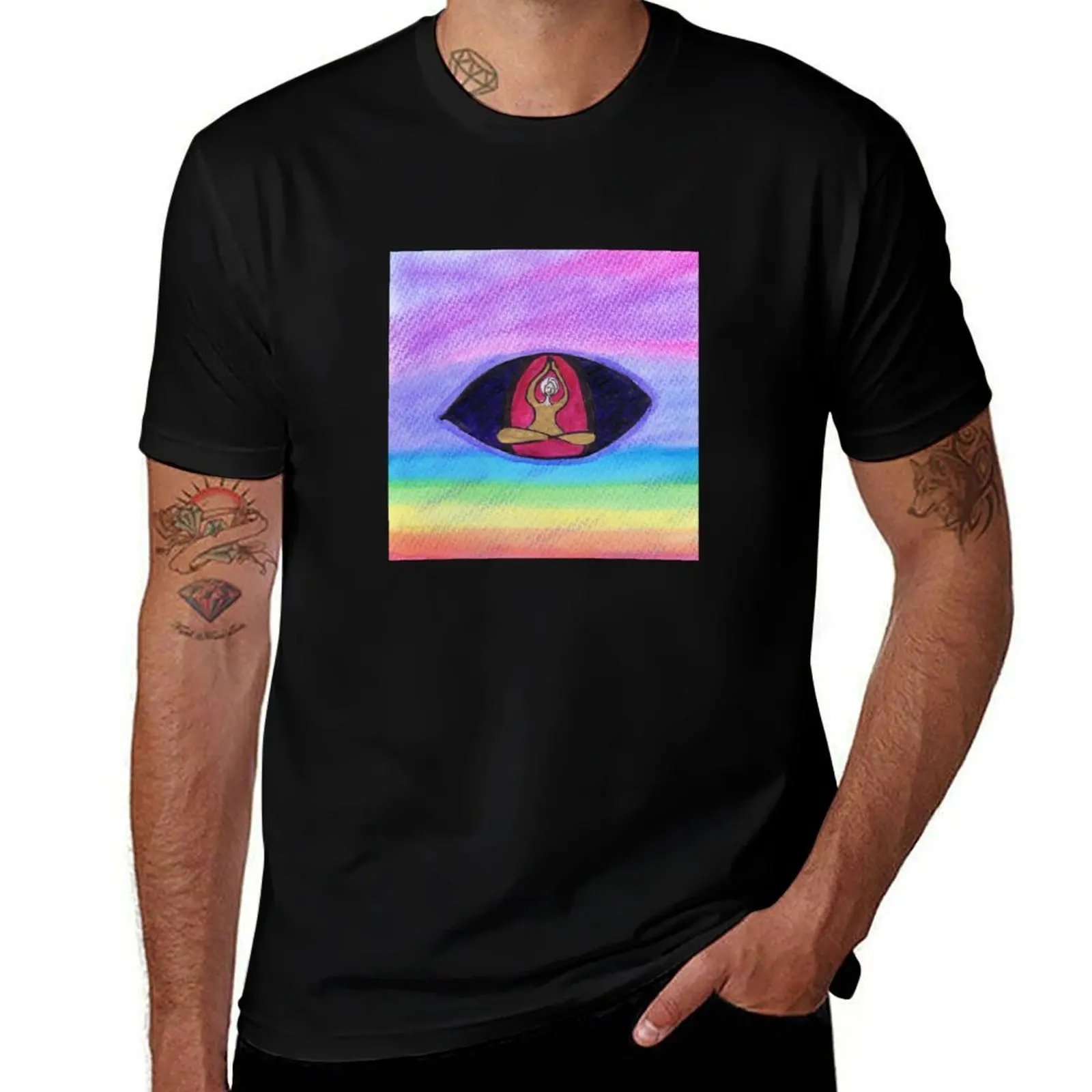 

Meditation Pose T-Shirt baggy shirts valentines clothes oversized t shirt black t-shirts for men