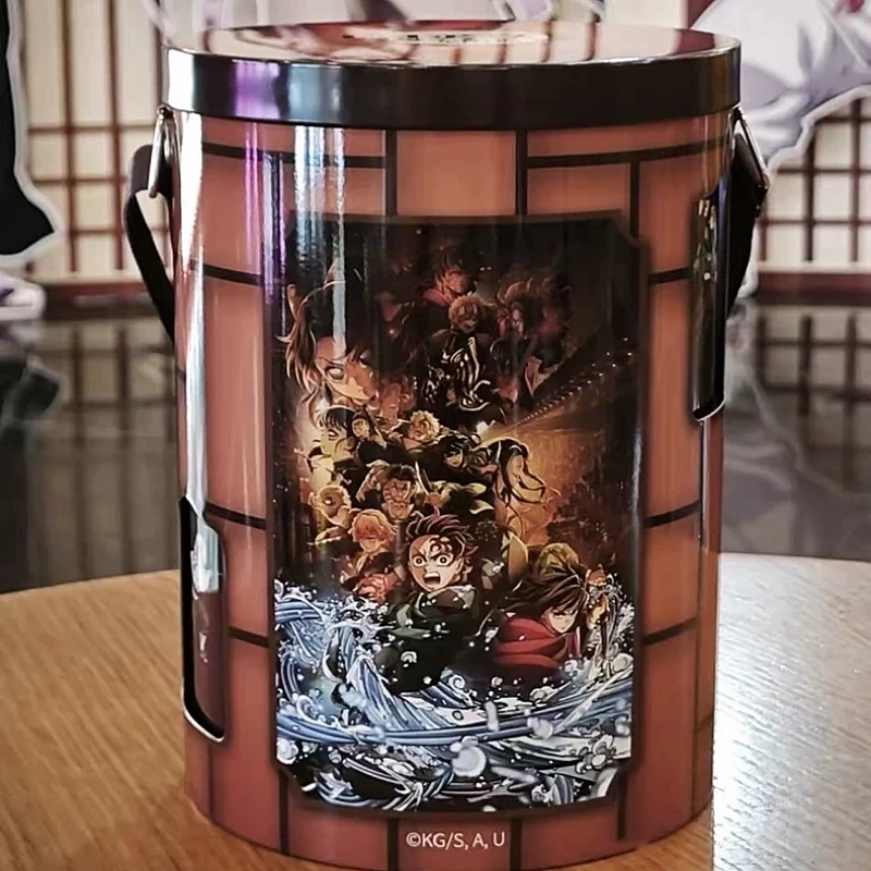 

New Original Demon Slayer Infinite City Chapter Pvc Anime Figure Popcorn Bucket Model Collectible Decoration Boy's Birthday Gift