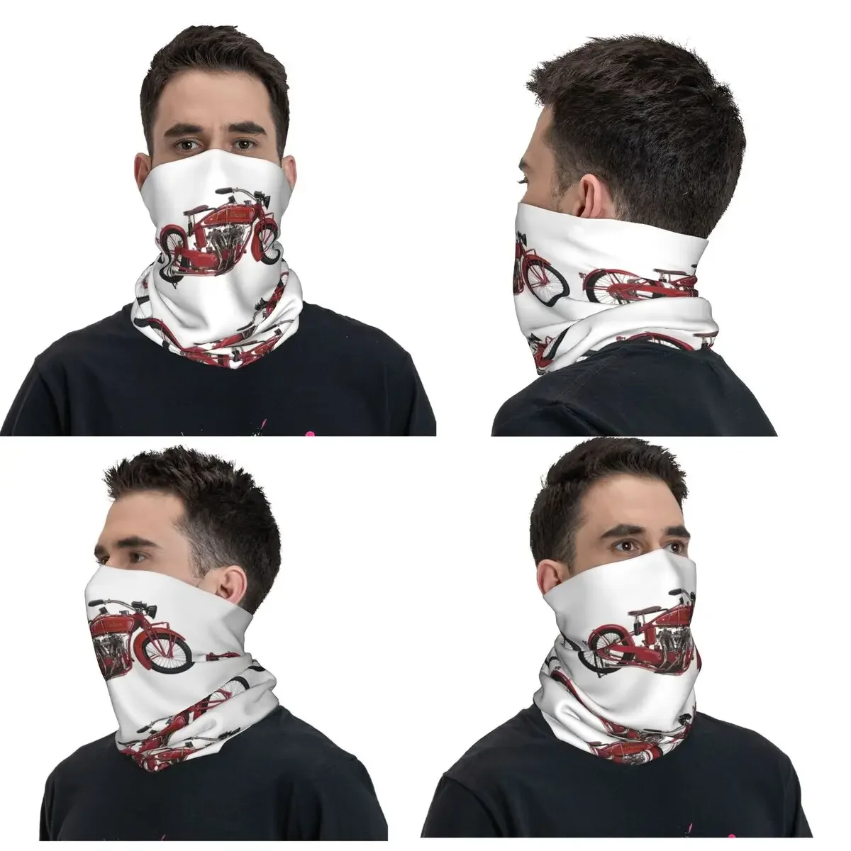 Motorcycle Motor Old Indians Never Die Bandana Neck Gaiter Printed Wrap Mask Scarf Warm Headband Running Unisex Adult Windproof