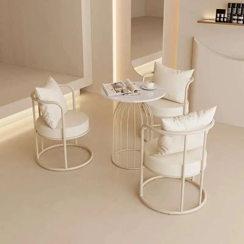

Comfortable Nordic Dining Chairs White Aesthetic Living Room Chairs Designer Conference Chaise Salle A Manger Decoration