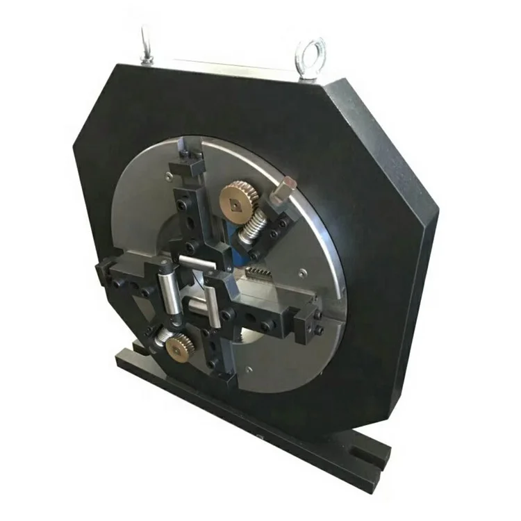 Laser Cutting Machinery 4-jaw Pneumatic Clamping Through-hole Rotating Chuck Welding 230mm Diameter Hardened Steel Chuck
