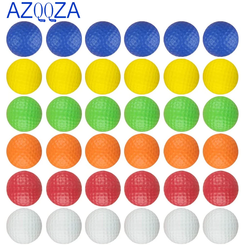 50Pc Lightweight Foam Golf Balls for Indoor Outdoor Golf Practice Balls Elastic Training Multifunction Sport Balls Random Color