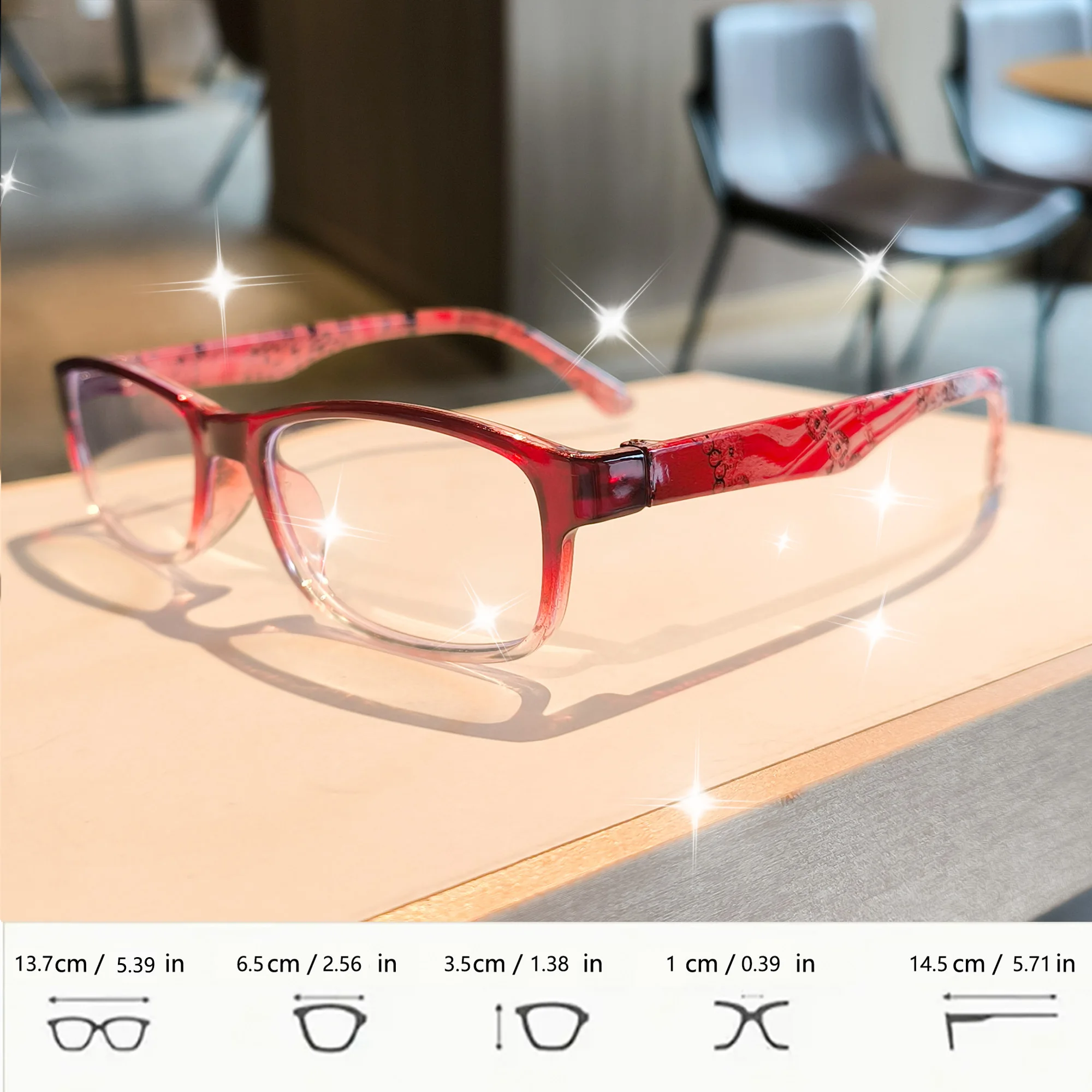 3 أزواج من نظارات القراءة، نظارات نسائية عصرية مع قارئات بمفصلات زنبركية كلاسيكية بتصميم زهور