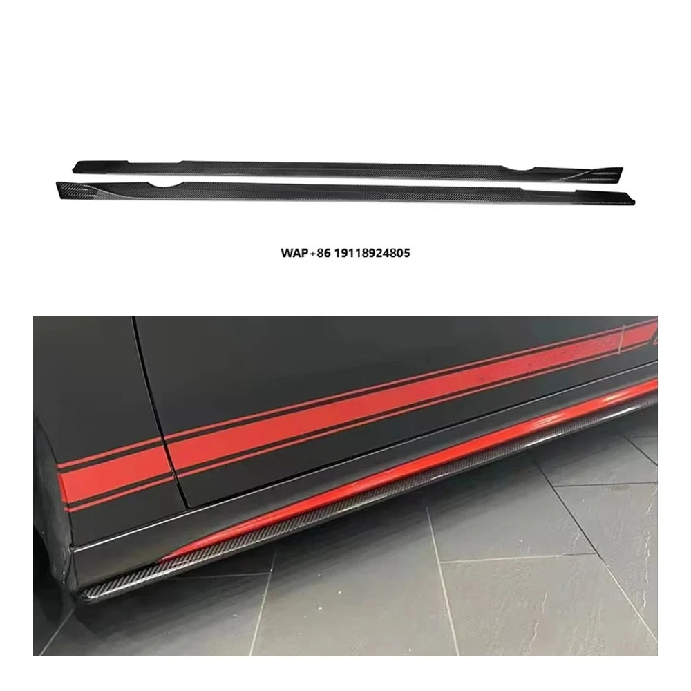 

W177 Prepreg Dry Carbon Fiber Bodykit Door Extension Lip Spoiler for Benz W177 Class Sport A35 A45s Hatchback Bumper