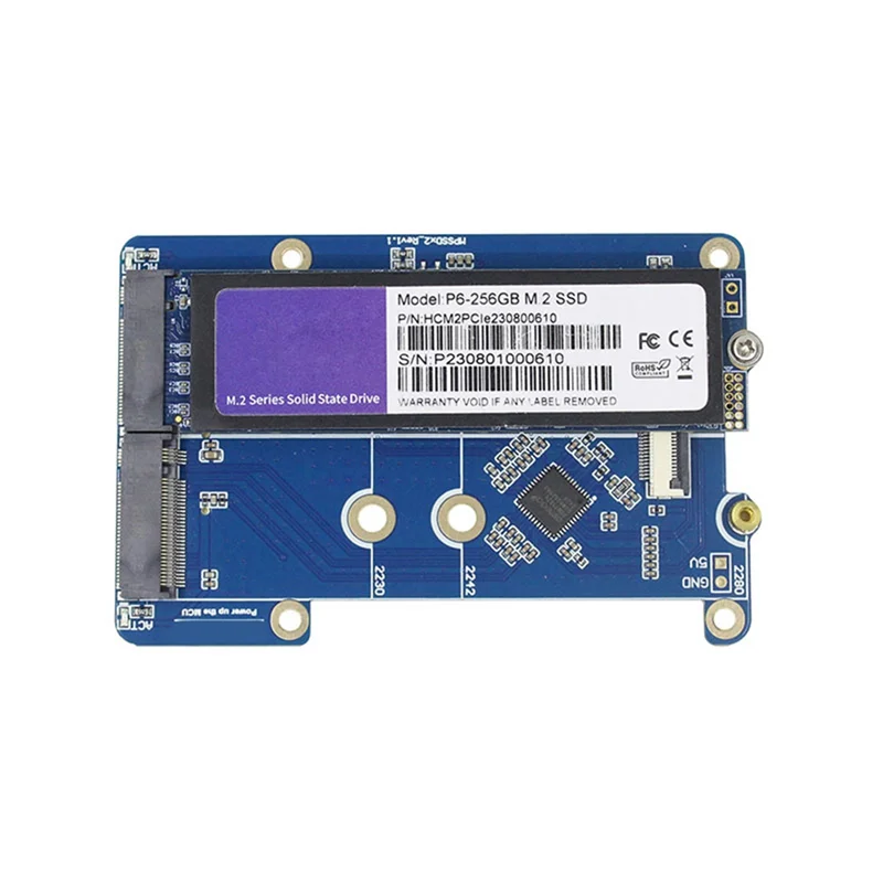 A29F-For Raspberry Pi 5 PCIE إلى M.2 Dual NVME SSD لوح مهايئ MPS2280D دعم 2280/2242/2230 SSD #4
