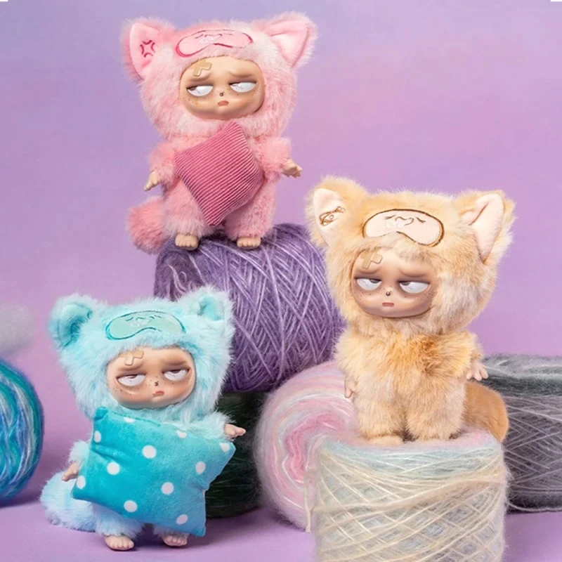 شهم Grumpipi بدون نوم إلى Dreamland صندوق أعمى Grumpipi V2 أنيمي الشكل مفاجأة حقيبة الفينيل الوجه دمية المفاتيح لعب فتاة هدية