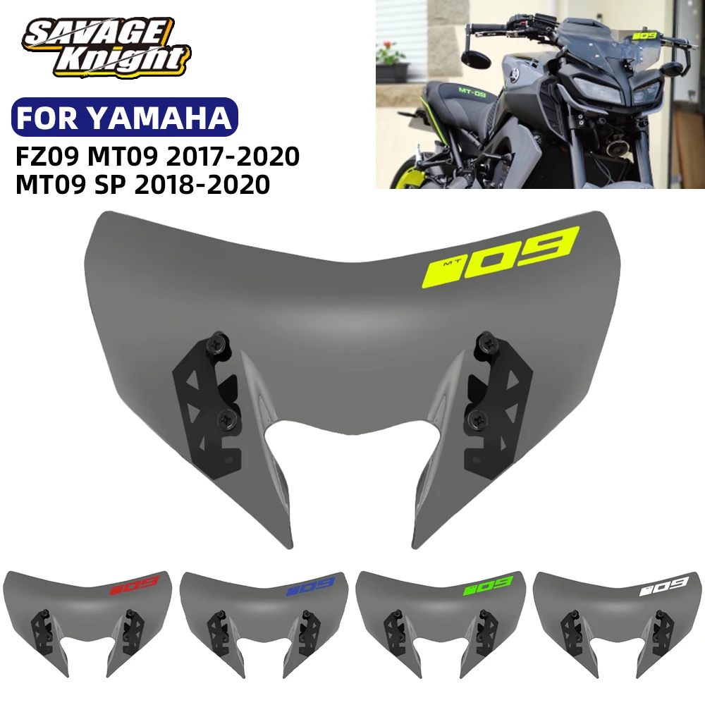 MT09 Windshield Windscreen For YAMAHA MT09 SP FZ09 Motorcycle Wind Deflectors Windshield Pare-brise 2017-20 FZ MT 09 Accessories