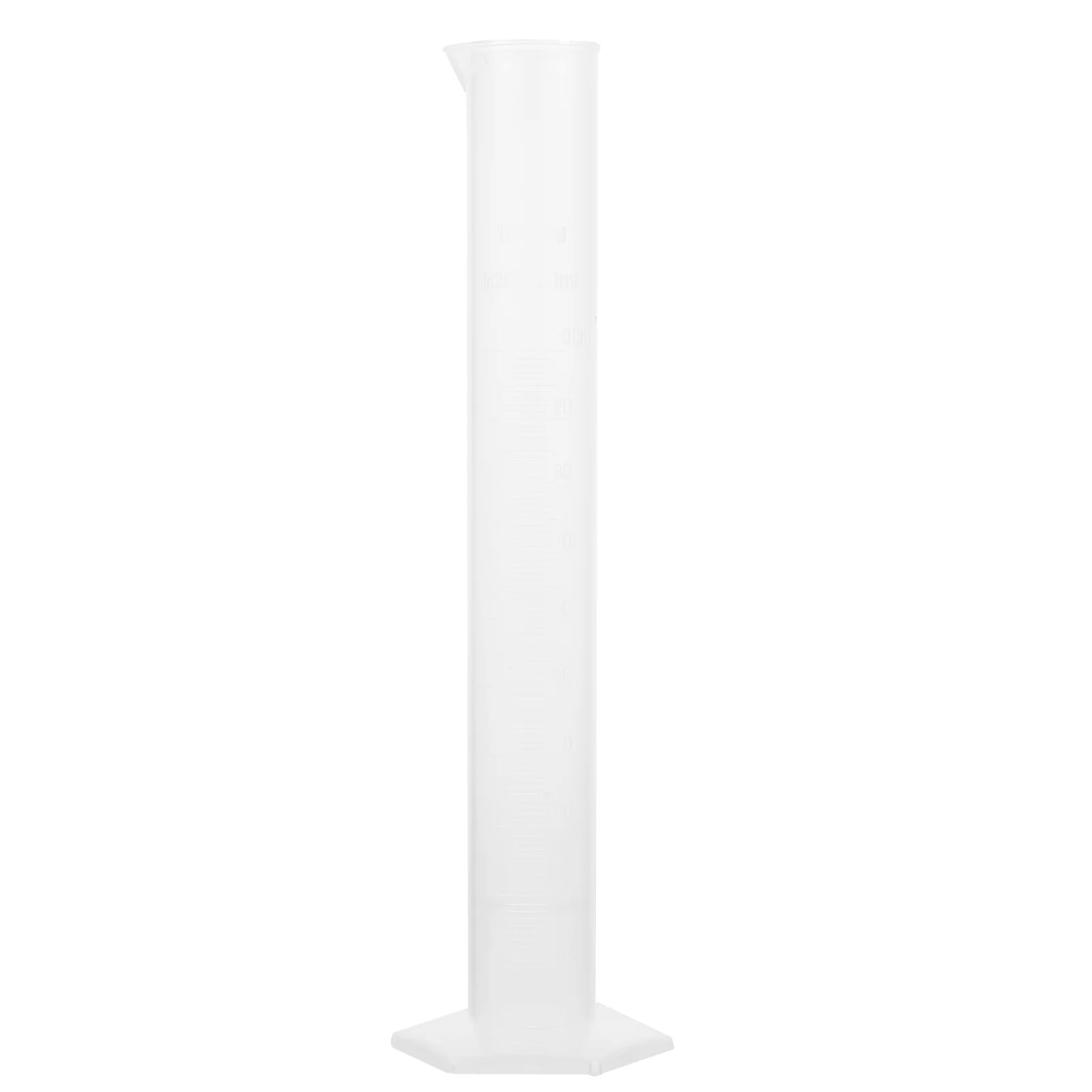 Plastic Measuring Cylinder 100ml Graduated Durable Cylinder Laboratory Test Wide Stable Roll Resistant Accurate