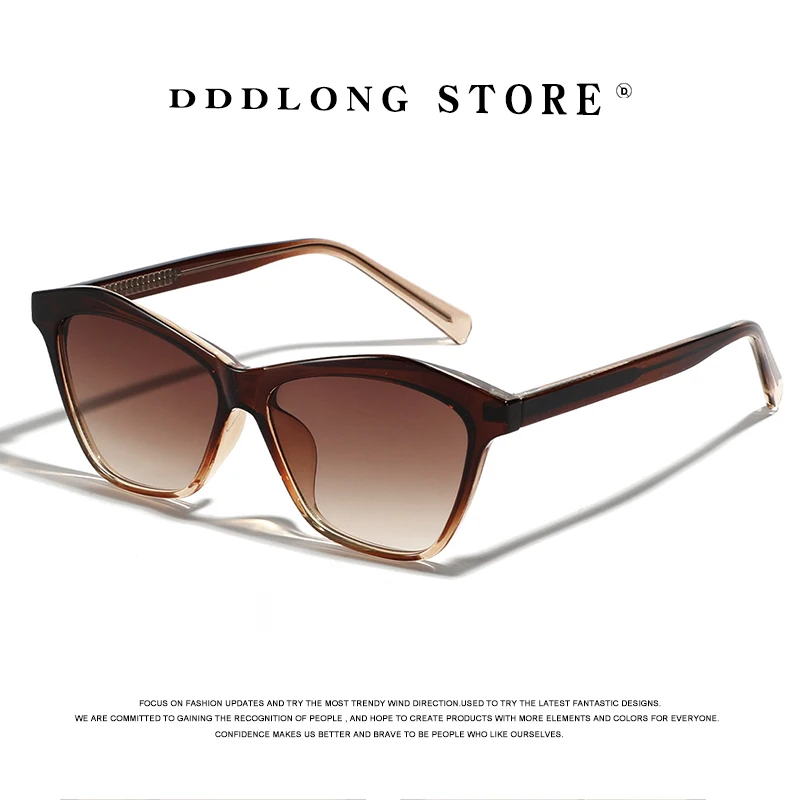 DDDLONG Retro Fashion Cat Eye Sunglasses Women Men Sun Glasses Classic Vintage UV400 Outdoor D391