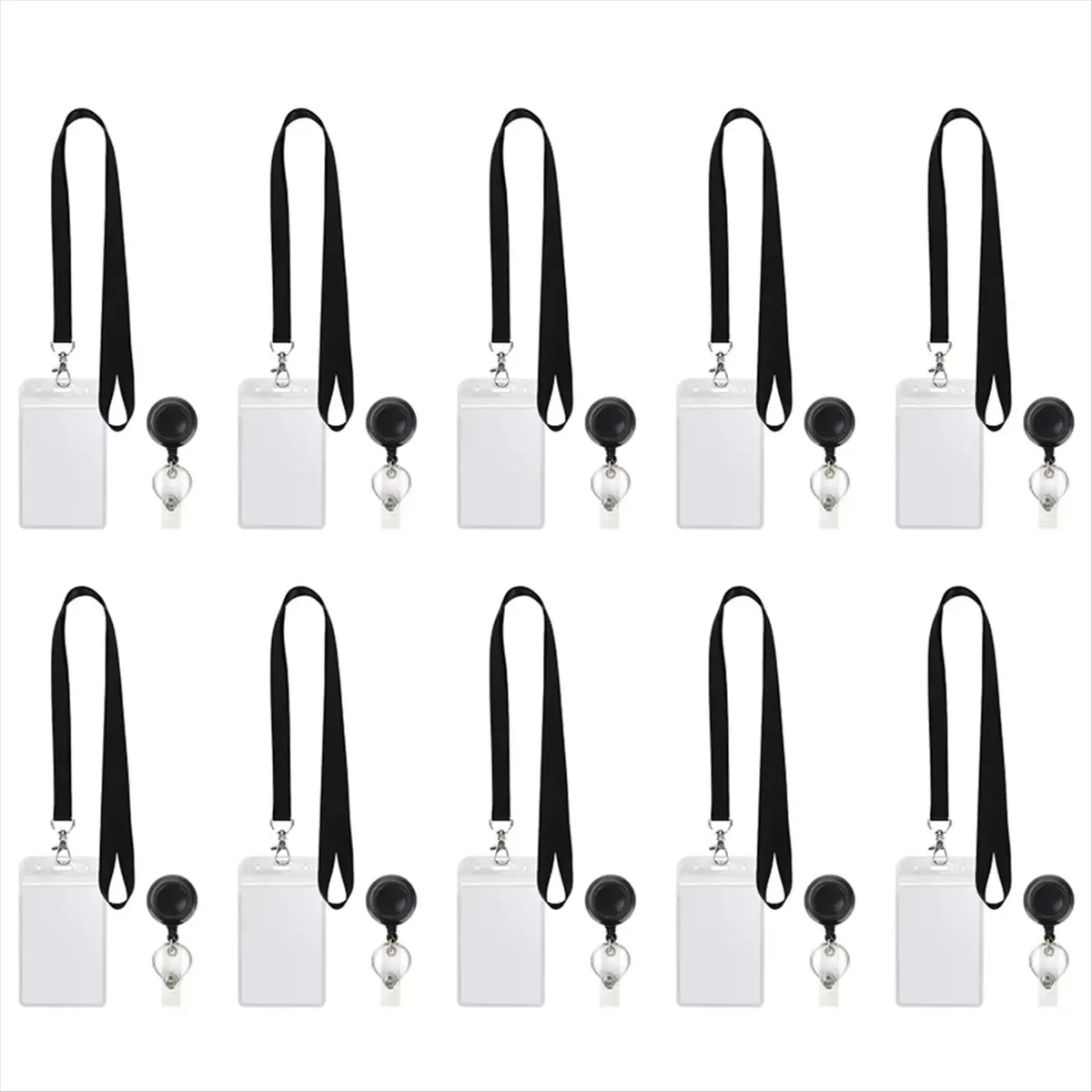 A78I Name Card Holder Keychain Nurse Badges Set Lanyard ID Card Holder Nurse Business Card Holde Key Holder Accessories