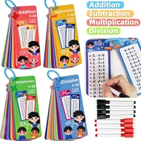 Reusable Arithmetic Cards, 0-12 Teaching Tools for Addition, Subtraction, Multiplication and Division, Young Kidsren's Connection Number Sense Enlightenment Set, School Classroom Interaction, Interesting and Educational Activity Flash Cards, Kidsren's Basic Mathematics Skills Learning