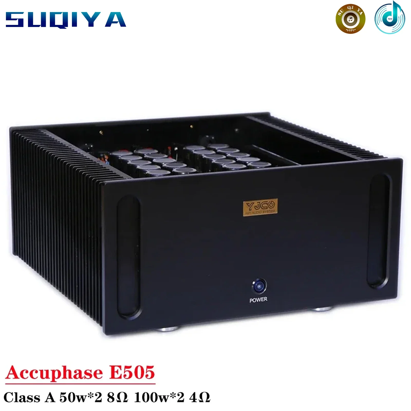 100w*2 Accuphase E505 Circuit 2-channel Class A Power Amplifier High Power Supports RCA Balanced XLR Input HIFI Amplifier Audio