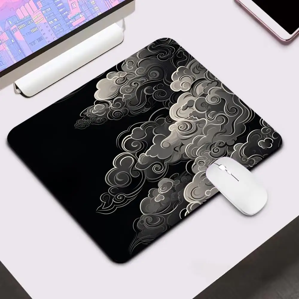 

Japanese Style Cloud Mouse Pad 22X18 Computer Accessories Office Game Table Mats Rubber Anti-slip Mousepad Small Decor Desk Pads