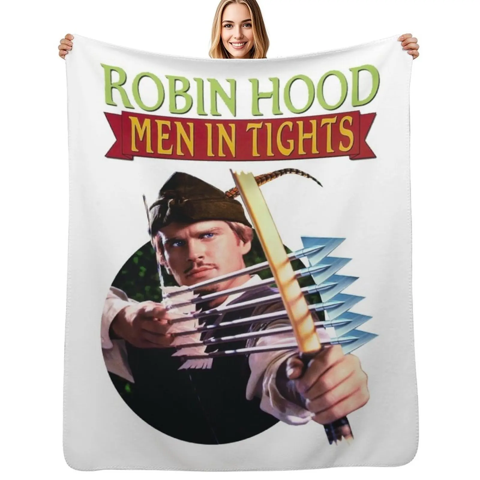 Robin Hood, Men in tights Throw Blanket No Pilling Soft Warm Blanket for Bed