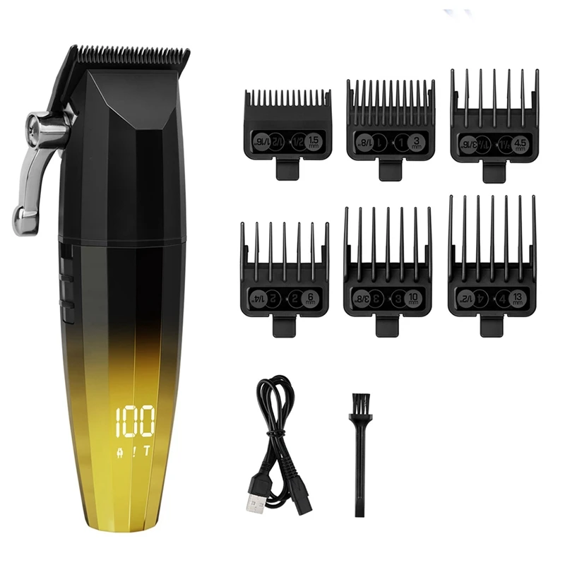 Electric Hair Clipper Hair Digital Display Haircut Clipper Professional High Power Electric Hair Clipper