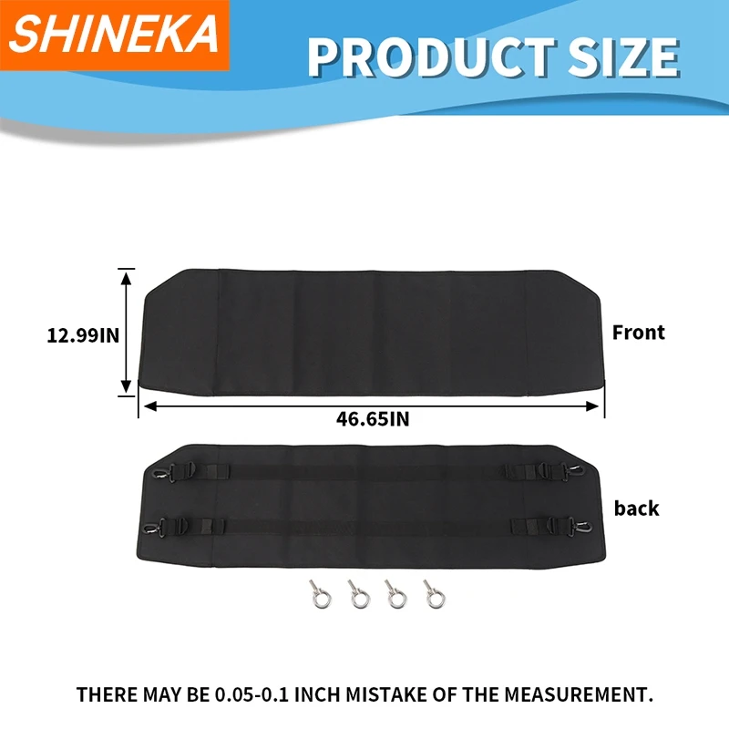 SHINEKA Rear Trunk Curtain Cover Storage Bag Net Organizer for Suzuki Jimny 4 Door 2019 Up Stowing Tidying Interior Accessories