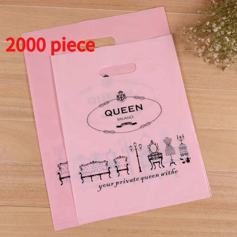 20 00piece.Custom.Custom Die Cut Plastic Hdpe Ldpe Thickness With Logo Print Boutique Retail Plastic Shopping Bags