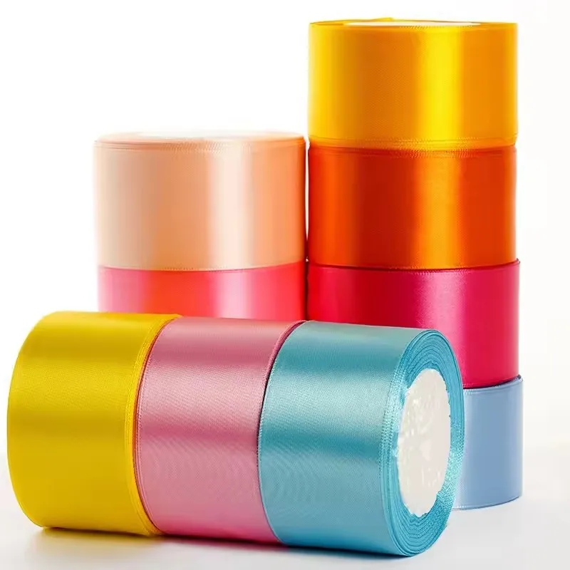 22 Meter/Rolle 4cm Satinband Großhandel Stoffband für Bastelarbeiten Geschenkband für Schleifen Künstliches DIY-Band für Näharbeiten