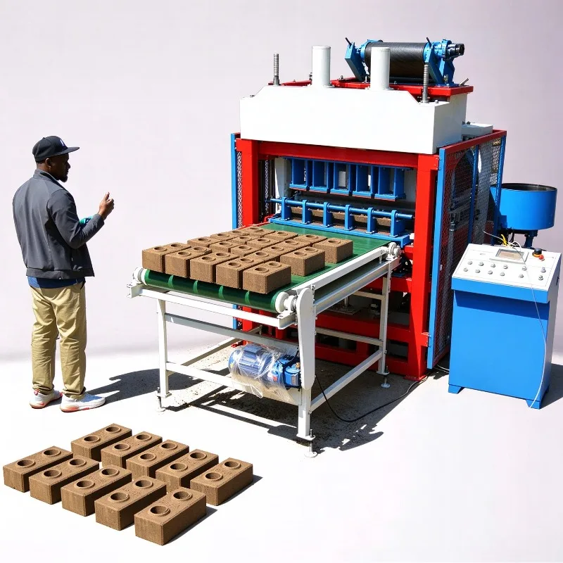 New Design Brick Making Machine Automatic Concrete Block Making Machine Interlocking Cement Paving Brick Maker Construction
