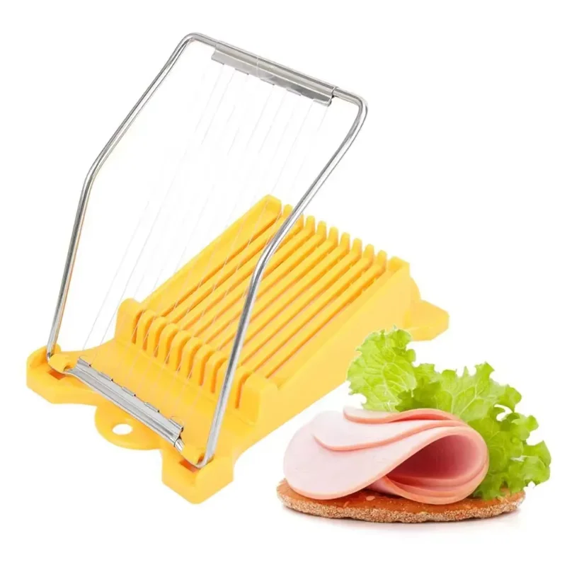 Luncheon Meat Egg Cutter Stainless Steel Multi Function Food Banana Cheese Strawberry Slicer Kitchen Gadget - view 5