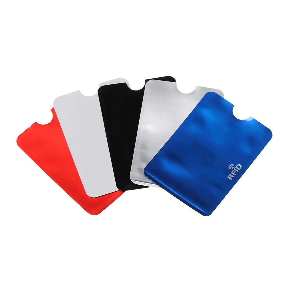 10PCS Safety Anti-theft Bank Protection RFID Blocker Card Holder Blocking Sleeve Protect Case Cover