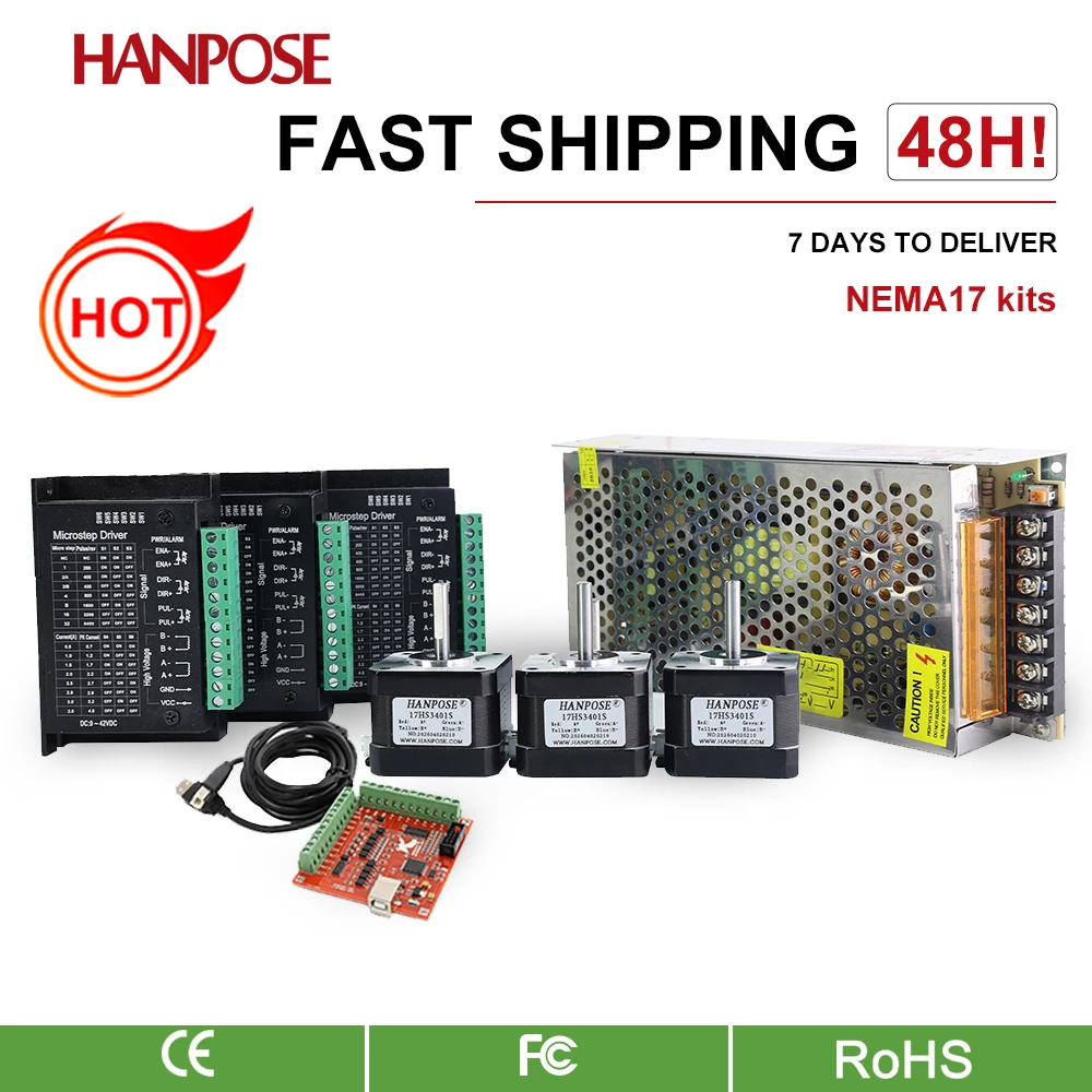motor kit, driver set, control board, power supply, wiring harness, cnc parts, robot accessories, automation kit, stepper motor