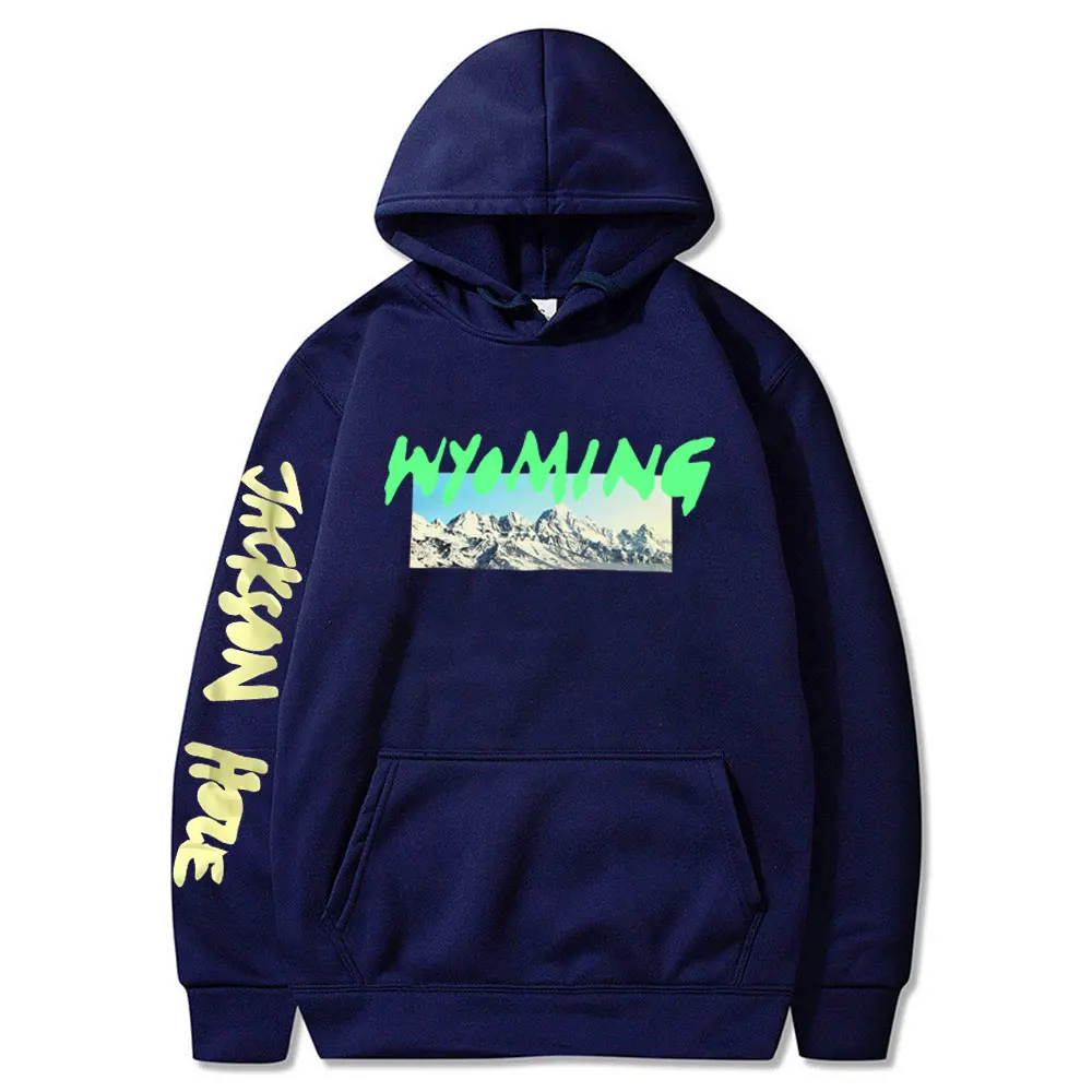 Rapper Kanye West Ye Wyoming Graphic Hoodie Men Hip Hop Oversized