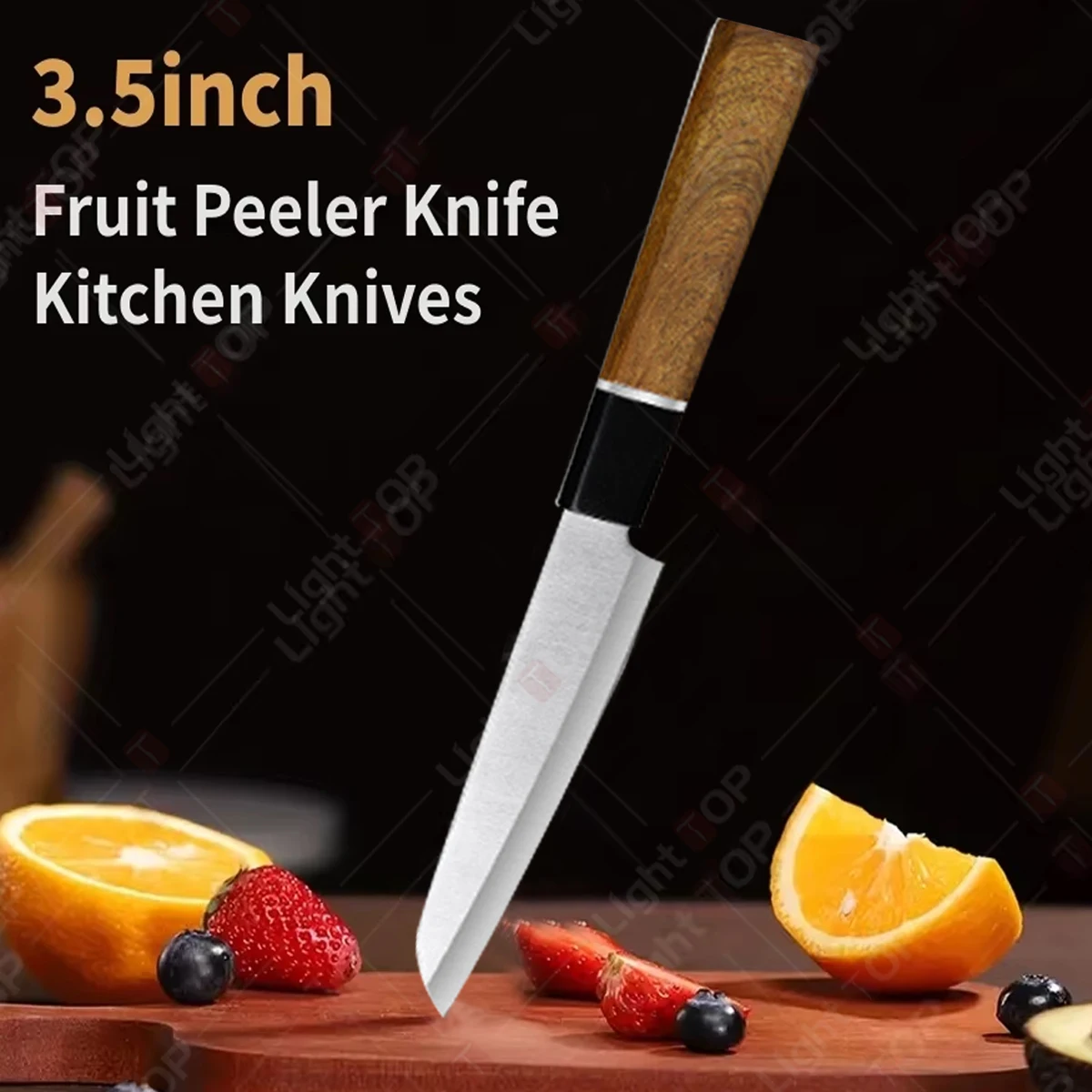Cuchillo para pelar frutas de 3,5 pulgadas, cuchillo de cocina de acero inoxidable para fruta y melón, cuchillos de corte de Chef japonés, cuchillo y accesorios utilitarios