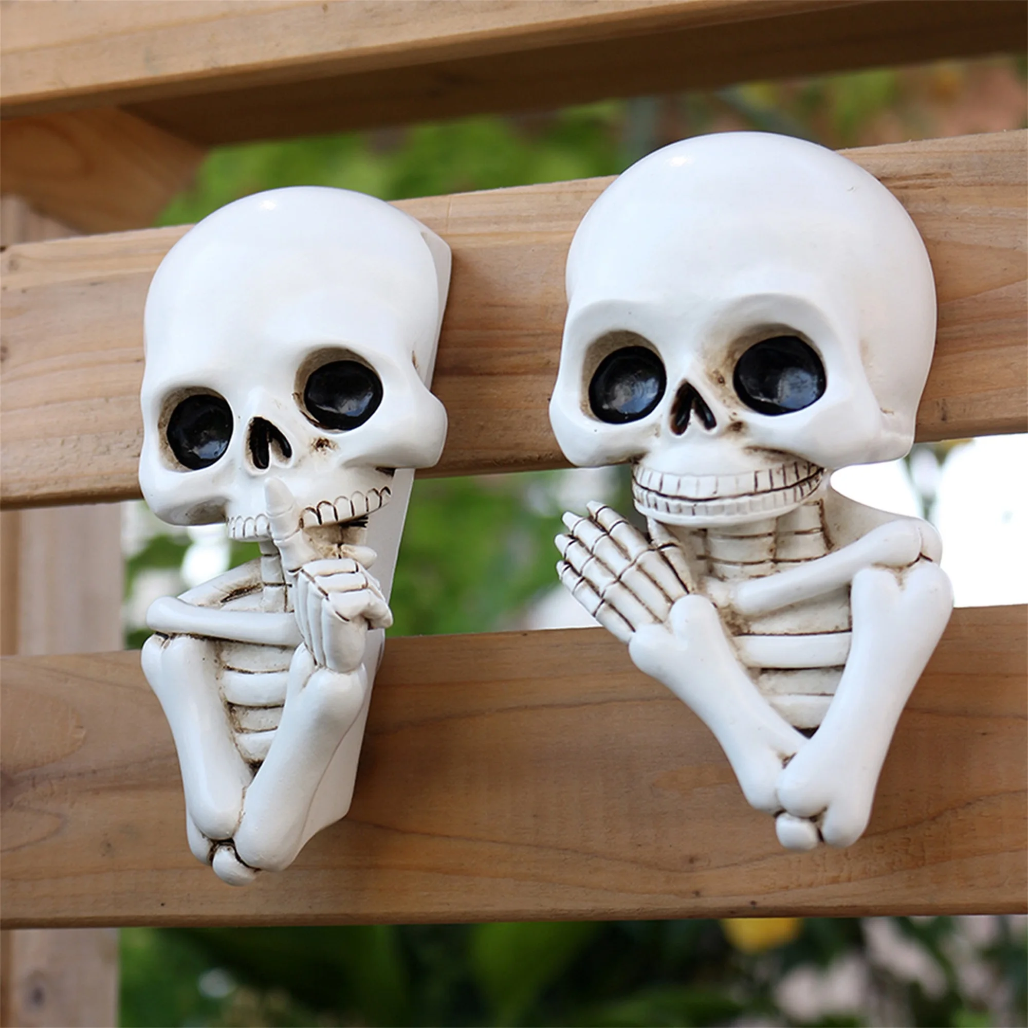 

2 шт., Хэллоуин, скелет, окно, цепляется, страшный череп, наклейки для украшения жуткой двери, дом с привидениями, товары для вечеринок