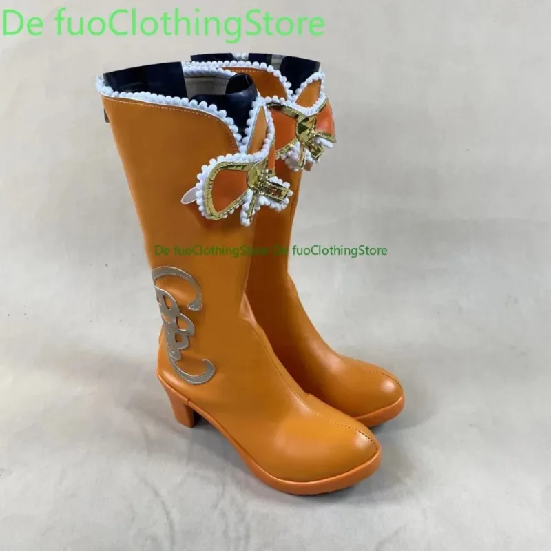 Zapatos de Cosplay Defuo Xiao Lan, botas de convención de Anime, juego de Anime, zapatos y botas para fiesta de Halloween