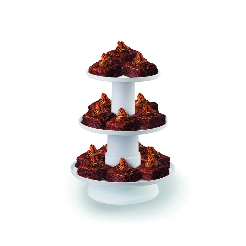 

Stackable 3-Tier Cupcake and Dessert Tower, 1.8 lbs