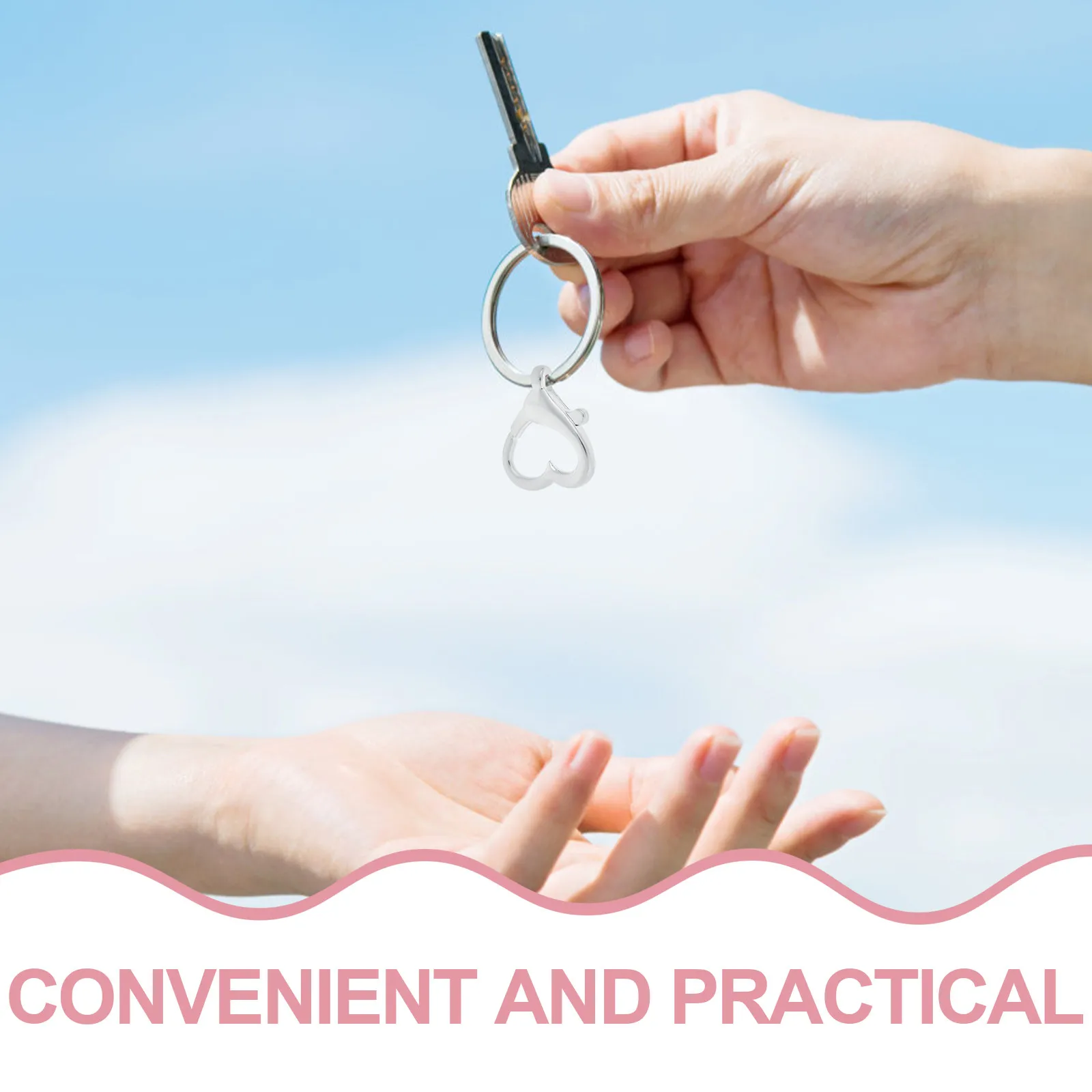 10Pcs Alloy Heart Shape Metal Lobster Clasp Jewelry Making Accessories Necklace Bracelet DIY Charm Clasps Silver