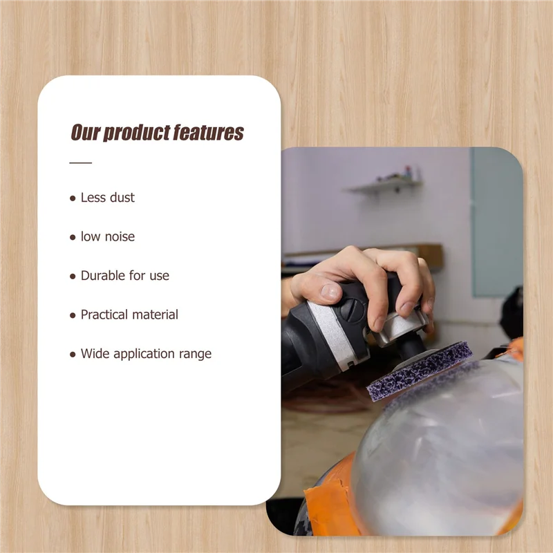 

A93Z 5Pcs Durable Poly Strip Disc Wheel 100X16mm Wood Metal Paint Rust Removal Clean Abrasive Tools For Angle Grinder