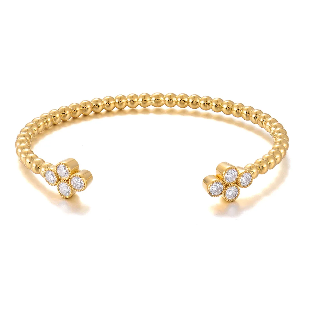 Provence Moissanite Bracelet for Women D Color VVS DIY Jewelry S925 Silver Bangles for Girlfriend Luxury Bubble Bracelets