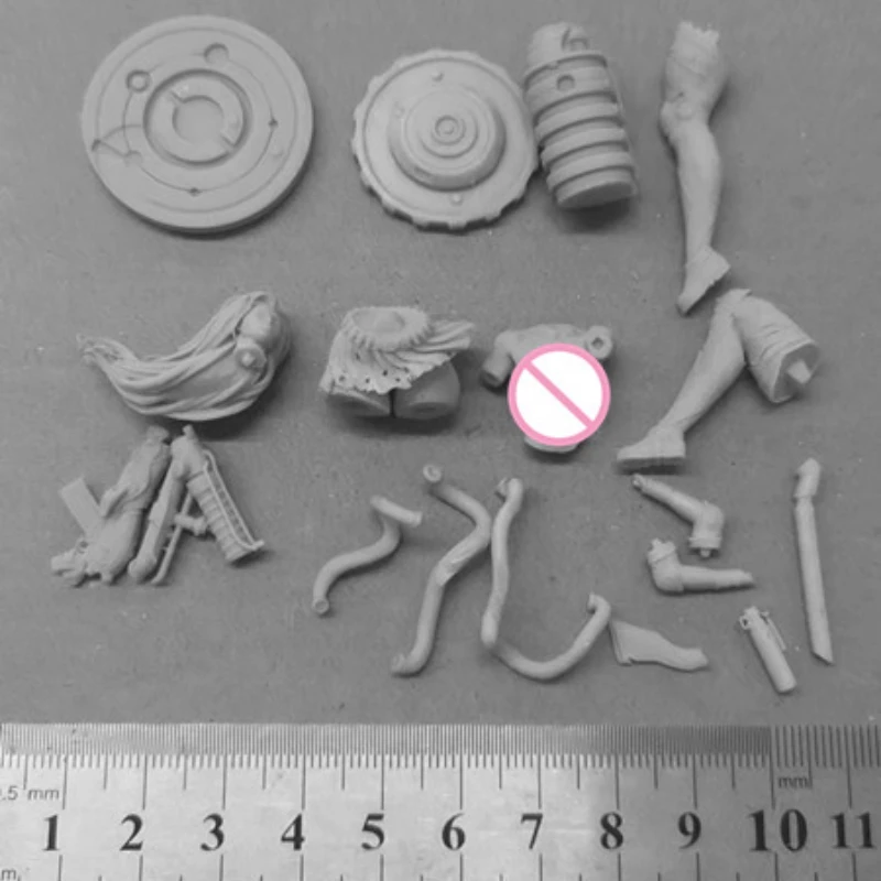 Wild Female Warrior Resin Figure 1/24 Scale 75mm Assembly Model Kit Unassembled Dioramas Unpainted Statuettes Toys