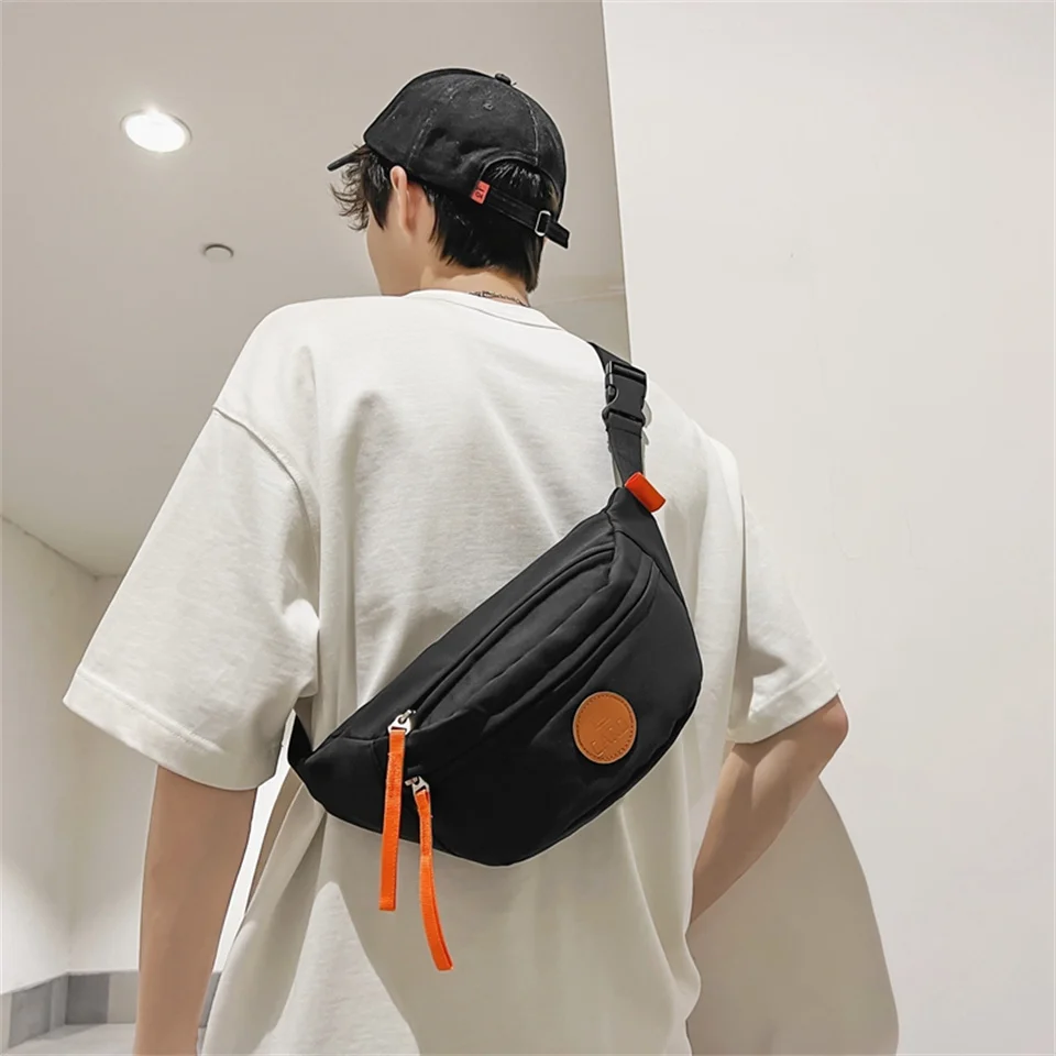 Pacote de cintura de nylon para homens Saco de cinto de cintura Bolsa colorida de viagem Bum, bolso do telefone, moda