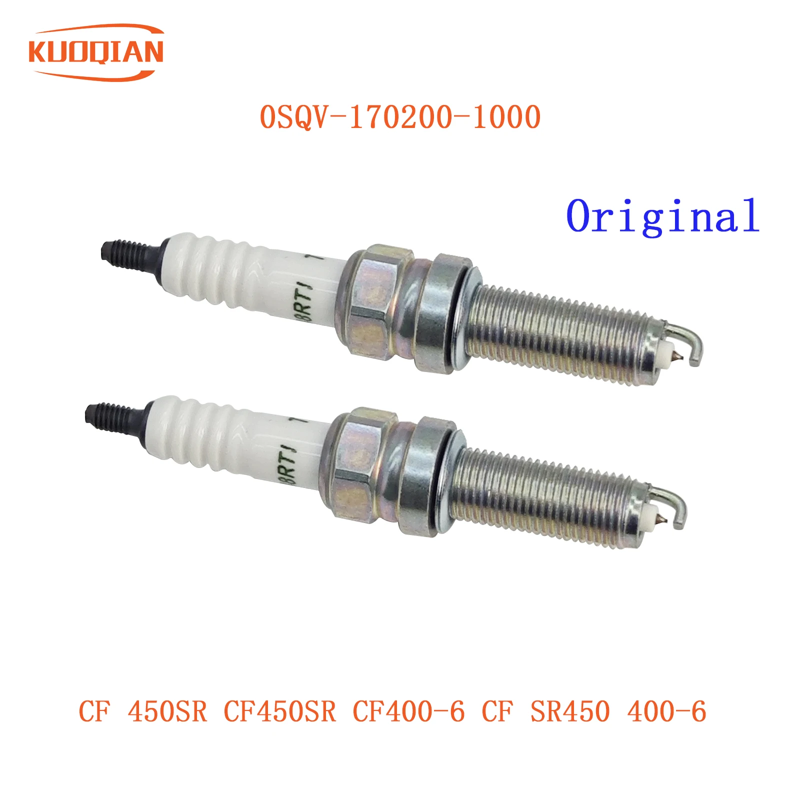 

Оригинальные мотоциклетные свечи зажигания (2 шт.) 0SQV-170200-1000 для CF450SR CF400-6 SR450 400-6