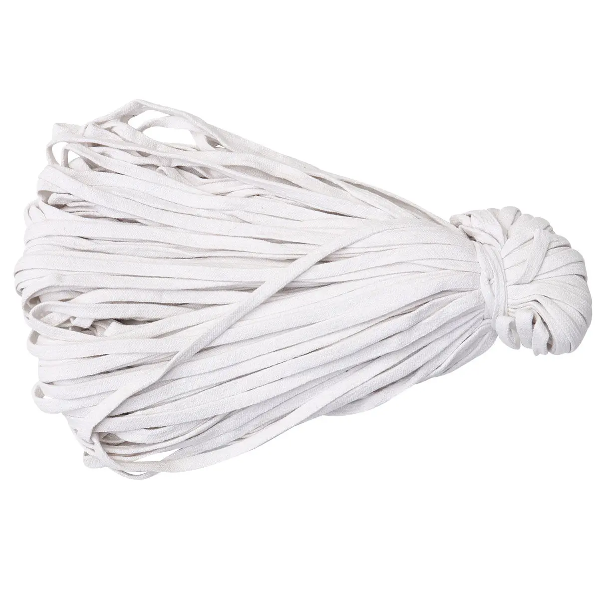 85M Roll 10Mm Thick Braided Cotton Rope High Strength Weather Resistant Hollow Lightweight Flat Rope for DIY Art Craft Costume