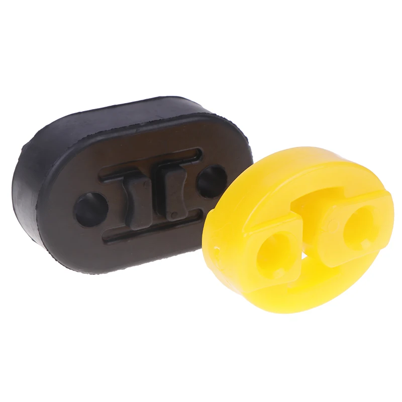 "Simplified Installation - Universal Vehicle Exhaust Tail Pipe Mounts, 2 Hole, 2pc-pack, with Hanger Insulator"