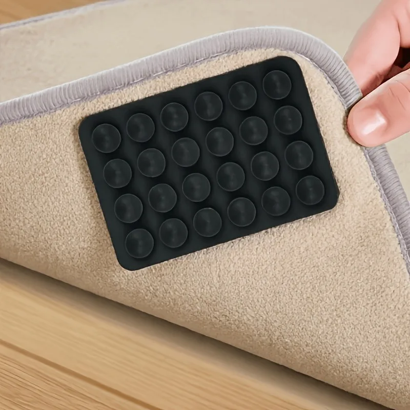 10 PCS/Set Reusable Carpet Anti Slip Pads, An Easy to Install Carpet Fastener That Prevents Sliding, Curling, And Movement