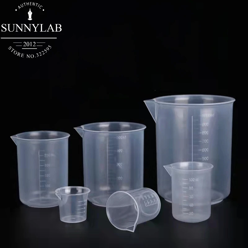 

25ml to 1000ml Clear Plastic Liquid Measuring Cup Beaker For Lab Kitchen Measuring Tools