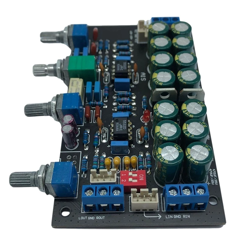 JRC5532 OP AMP Preamp Amplifier Tone Board Treble Mid Bass Volume Control Tone Preamplifier For Speaker Amplifiers