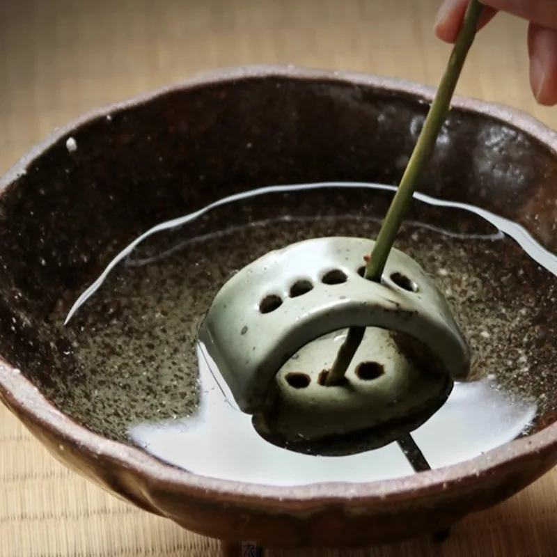 Handmade Ceramic Vase Zen Tea Table Desktop Japanese Ikebana Flower Arrangement Utensils Ceramic Stone Sand Home Decor