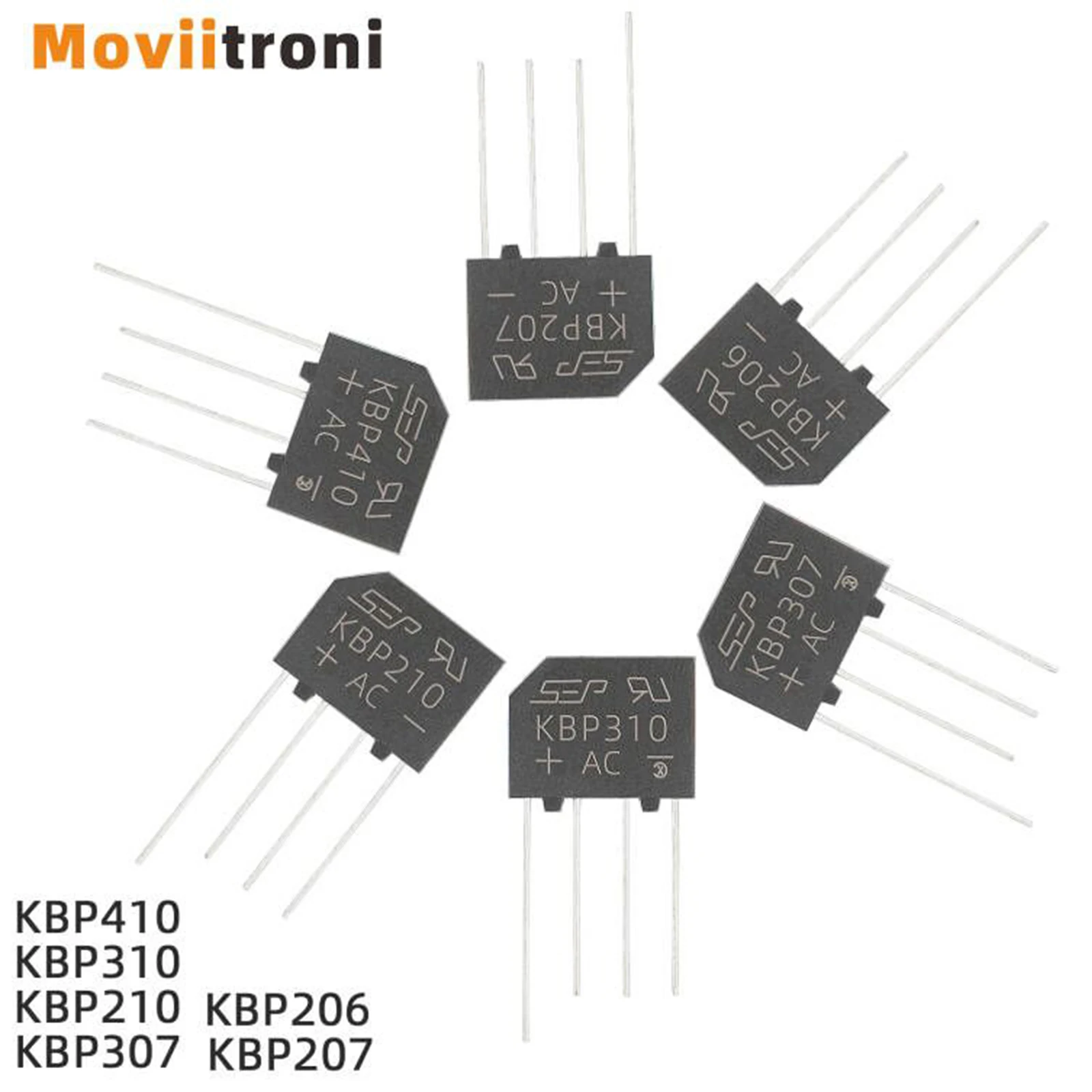 5szt/10szt Mostek prostowniczy KBP307 KBP210 KBP206 KBP207 KBP310 KBP410 Dioda mocy Komponenty elektroniczne