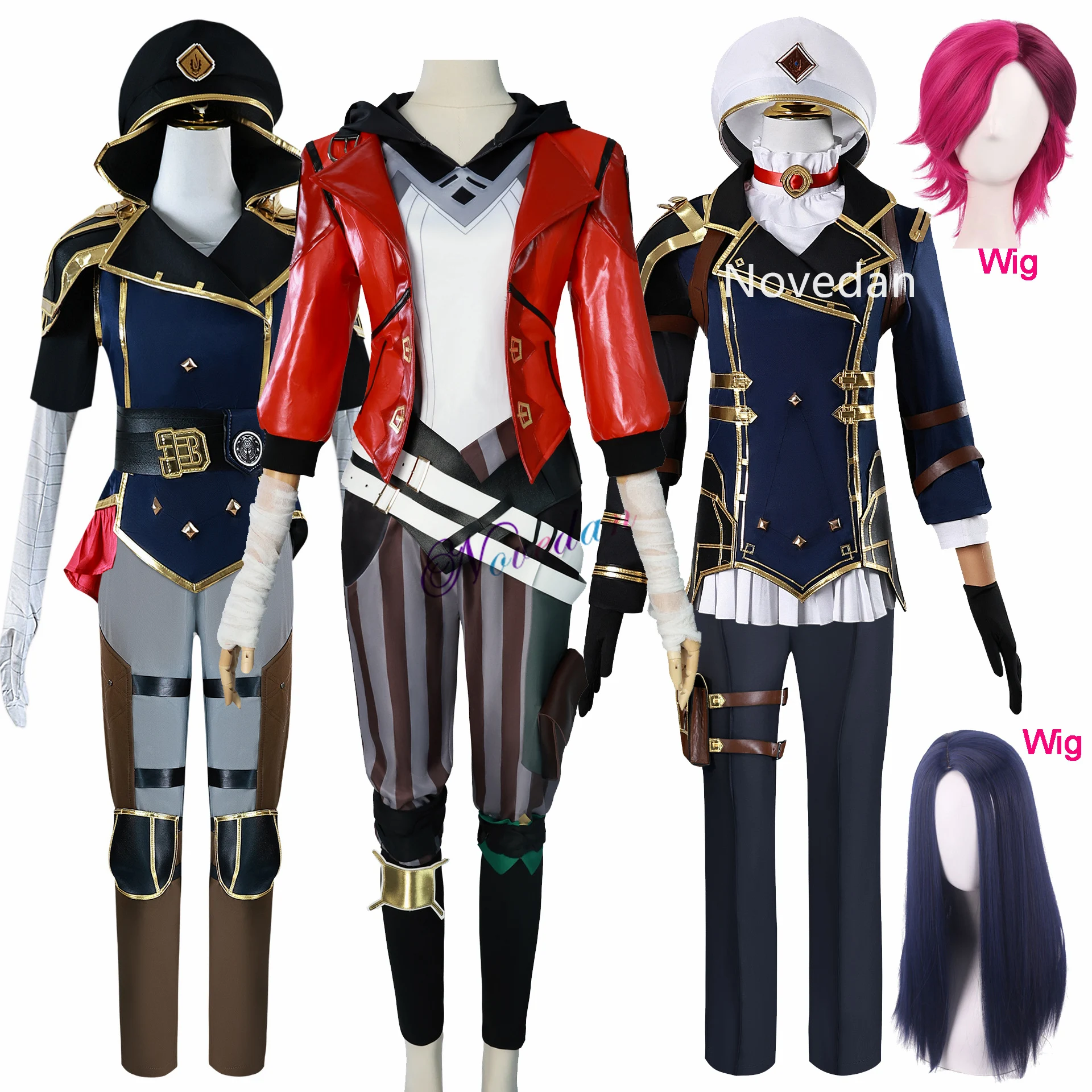 lol-caitlyn-kiramman-cosplay-violet-arcane-game-caitlyn-the-sheriff-of-piltover-violet-cosplay-costume-perruque-halloween-en-stock
