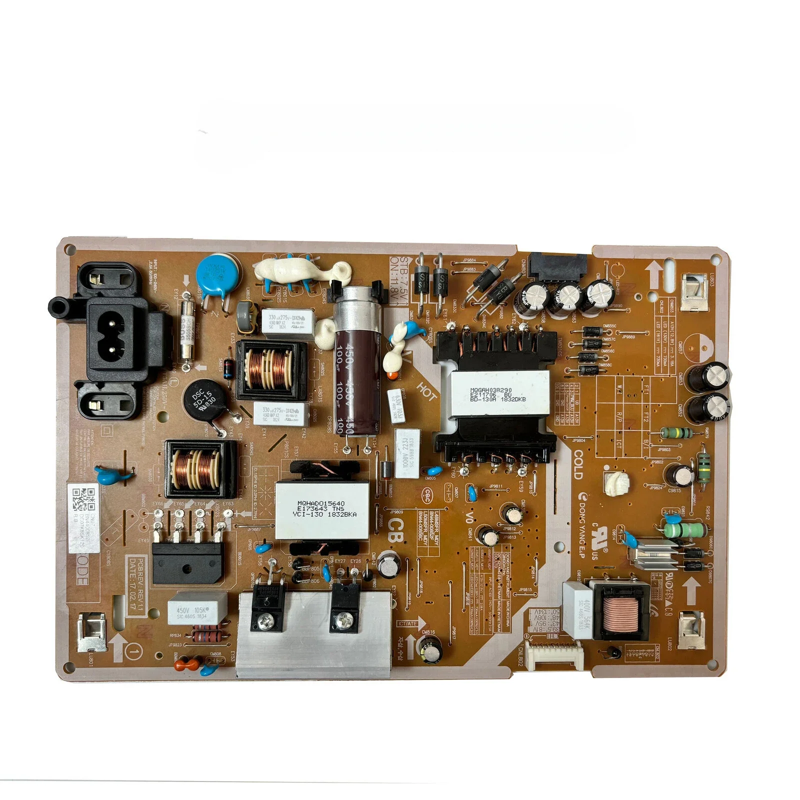 

Brand New Genuine Power Board BN44-00852F L48MSFR_MDY is for UA43T6500BK UA43T6500AS UA43T6500AK UA43T5300AJ UA43M5100D TV Parts